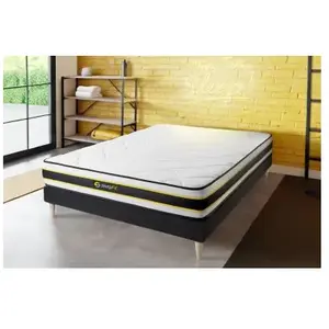 Comparateur de prix : SLEEPFIT Ensemble 140x190 Matelas Flexy + Sommier Kit Noir