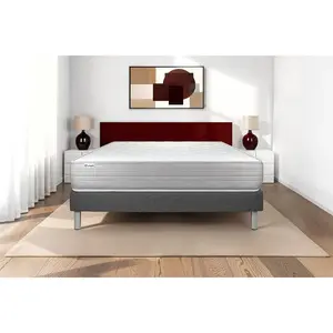 Comparateur de prix : VITALIT Ensemble Vitalmemo 140x190cm Sommier Kit Gris