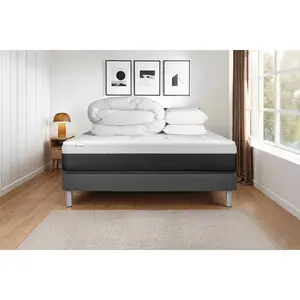 VITALIT Pack Prêt A Dormir Vital Form 140 X 190 Cm Sommier Kit Gris pas cher