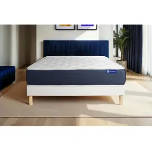 Matelas + sommier 200x200 mémoire de forme ACTISOM - Actimemo sleep pas cher