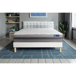 ACTISOM Ensemble Mémoire de forme de confort Mi-ferme avec sommier kit pas cher