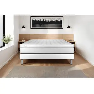 Comparateur de prix : VITALIT Ensemble matelas + sommier VITAL SPA 160x200 - Mousse à mémoire de forme - Ferme