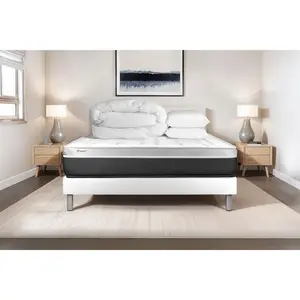 VITALIT Pack Prêt A Dormir Vital Soft 200 X 200 Cm Sommier Kit Blanc