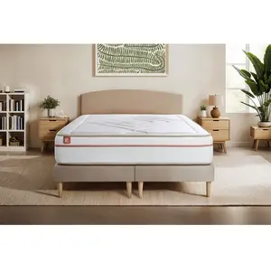 Comparateur de prix : Marmottes & Co Ensemble Mémoire de forme de confort Equilibré avec sommier tapissier