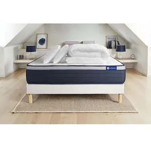 Comparateur de prix : ACTISOM Pack sommier kit matelas Mémoire de forme avec couette et oreillers