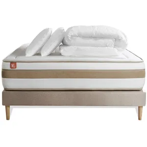 Comparateur de prix : Pack Prêt A Dormir Matelas Le Raffiné 200x200cm Ressorts Ensaches + ...