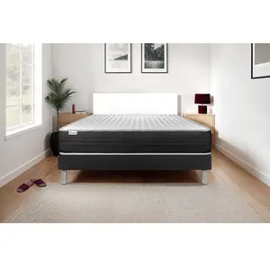 Comparateur de prix : VITALIT Ensemble Vitalmemo One 200 X 200 Cm Sommier Kit Noir
