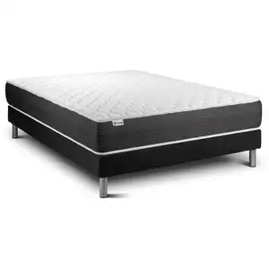 VITALIT Ensemble Vitalspring 160 X 200 Cm Sommier Kit Noir pas cher