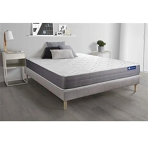 ACTISOM Ensemble sommier matelas 180x200 Actilatex dream - 22 cm - Mi-ferme - sommier kit gris pas cher