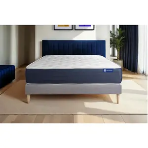 Comparateur de prix : ACTISOM Ensemble sommier matelas 180x200 Actimemo sleep - 22 cm - Equilibré - sommier kit gris