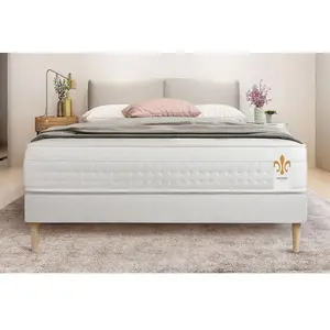 Non communiqué Ensemble matelas sommier Vingt-Huit 90 x 190 cm - Couleur : Blanc pas cher