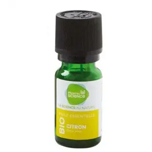 Pharmascience citron bio huile essentielle 10ml pas cher