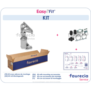 Comparateur de prix : Hella Catalyseur en coude FAURECIA, par ex. pour Citroën, Mini, Peugeot