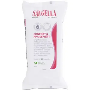 Comparateur de prix : Saugella Poligyn Lingette Intime Nettoyante - 15 unités