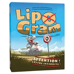 Jeu de société Lipogram - Asmodee - Fais deviner ton mot - Application offerte pour + de niveaux de jeu pas cher