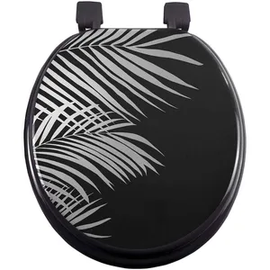 Abattant WC 37 x 47 cm Orbelle Noir argentVendu parcarrefour