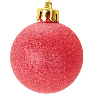 1001kdo - Set de 6 boules chic rouge noel pas cher
