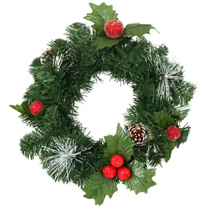 Couronne De Noel Pomme Rouge Et Pomme De PinVendu parcarrefour