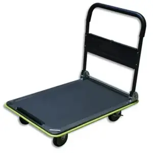 Wonday Chariot Pliable Gris Noir capacité 300 kg, Porte Outils - Dimen... pas cher