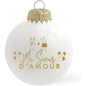 Baubels Boule de Noël Ma Soeur d'Amour pas cher