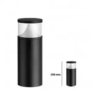 Pilier led Extérieur Rond Transparent - 12 w - ip 65 - 300 mm Delitech