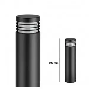 Pilier Extérieur Rond avec Grille - E27 - ip 54 - 600 mm Delitech pas cher