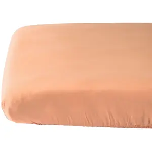 Comparateur de prix : Kadolis Drap Housse Bébé Satin De Coton Bio Lavé Peach