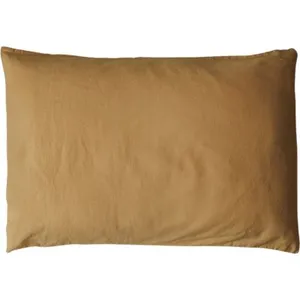 Comparateur de prix : Kadolis Taie d'oreiller satin de coton bio Ambre (40 x 60 cm)