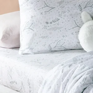 Comparateur de prix : Kadolis Taie d'oreiller en coton bio Yukari Peach (40 x 60 cm)