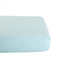Drap housse en coton bio pour lit bébé BLEU Kadolis pas cher