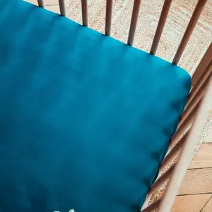 Comparateur de prix : Kadolis Drap Housse Pur Coton Bio Pour Lit Bébé Bleu Nuit