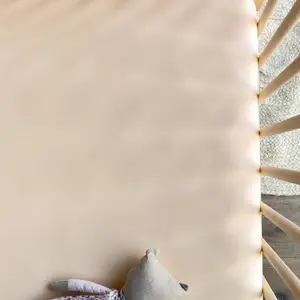 Comparateur de prix : Kadolis Drap Housse Pur Coton Bio Pour Lit Bébé Rose Nude