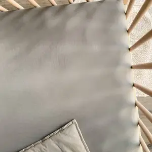 Kadolis Drap Housse Pur Coton Bio Pour Lit Bébé Gris Tourterelle pas cher