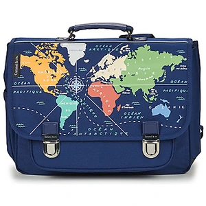 Comparateur de prix : Caramel & Cie - Cartable Mappemonde Bleu nuit taille unique
