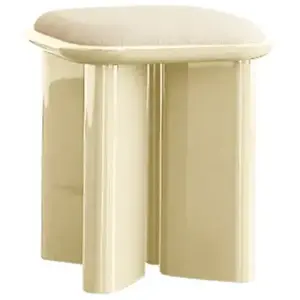Gabrielle Paris - Pouf lazare Crème taille unique pas cher