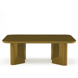 Table basse en bois laqué et plateau en verre Thelma Gabrielle Paris ... pas cher
