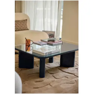 Table basse en bois laqué Thelma  Gabrielle Paris Bleu taille unique