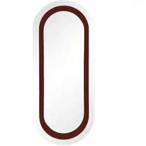Gabrielle Paris - Miroir Victor en bois laqué Bordeaux taille unique