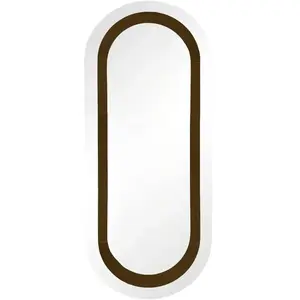 Gabrielle Paris - Miroir Victor en frêne finition noyer Noyer taille u... pas cher