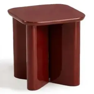 Table d'appoint en bois laqué Garance Gabrielle Paris Rouge taille uni... pas cher