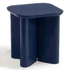 Table d'appoint en bois laqué Garance Gabrielle Paris Bleu taille unique pas cher
