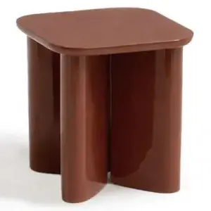 Table d'appoint en bois laqué Garance Gabrielle Paris Cranberry taille unique pas cher