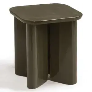 Table d'appoint en bois laqué Garance Gabrielle Paris Khaki taille uni... pas cher