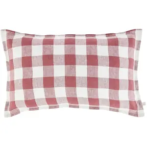 Housse de coussin vichy Gabrielle Paris Carmin 30x50Vendu parsmallable