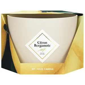 My Jolie Candle - Bougie Parfumée Grande Bougie Citron Bergamote pas cher