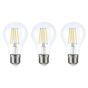 Comparateur de prix : Pack de 3 Ampoules LED E27 A60 3.8W Filament Classe Énergétique A 210l...