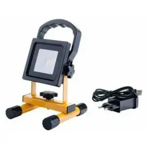 Comparateur de prix : SILAMP Projecteur led Rechargeable 10W Portable IP44 Phare jaune - Blan
