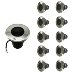 Comparateur de prix : Spot LED Extérieur Encastrable pour Ampoule GU10 (Pack de 10) - SILAMP