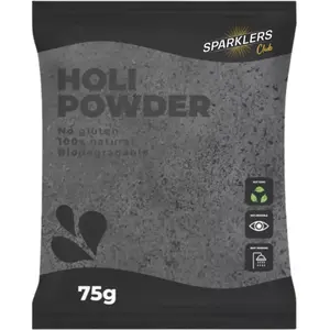Poudre Holi NOIR - Sachet 75 grammes pas cher