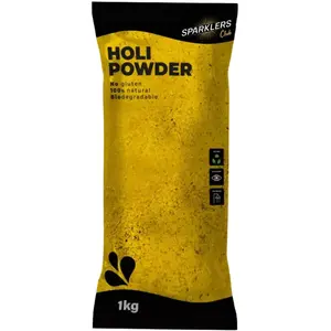 Poudre Holi Jaune - Sachet de 1kg pas cher